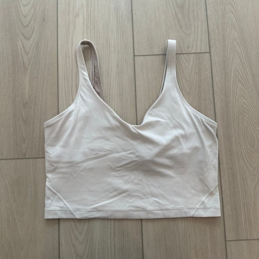 Lululemon Align tank white (first release) cropped