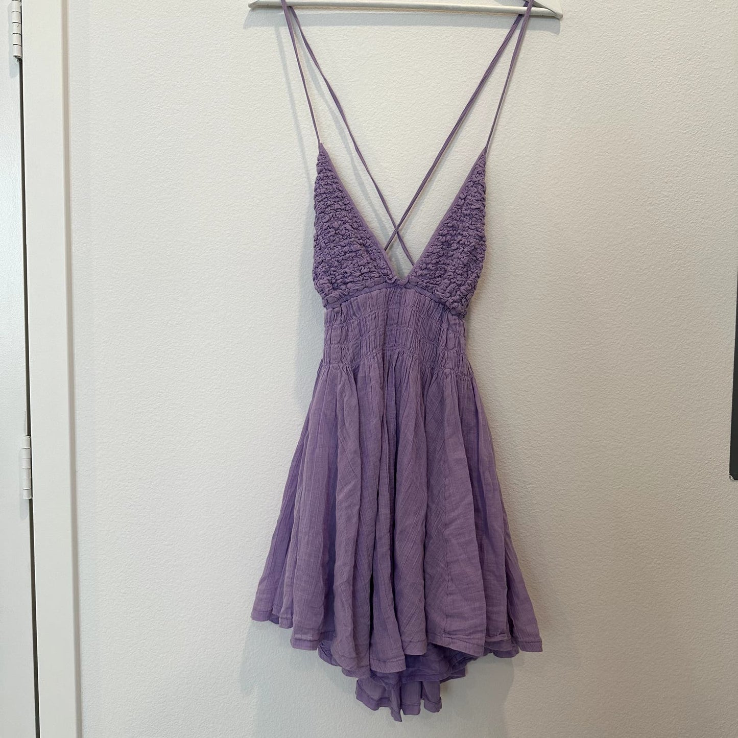 Free People Forever Favorite Mini Dress Endless Summer Thistle Patch lavender dress