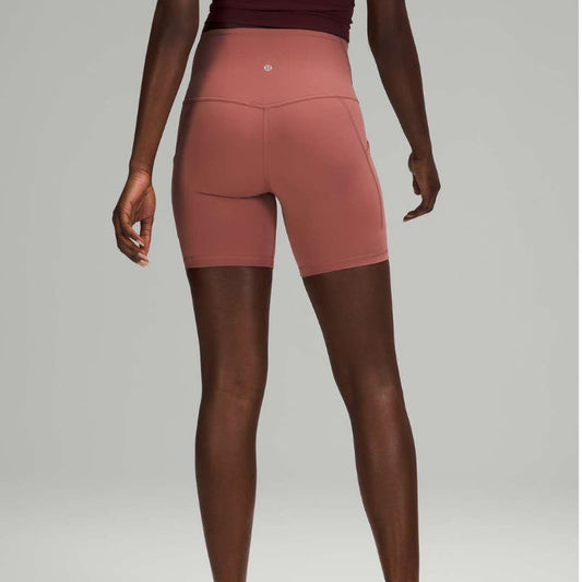 Lululemon Align HR 6" Spiced Chai shorts with pockets