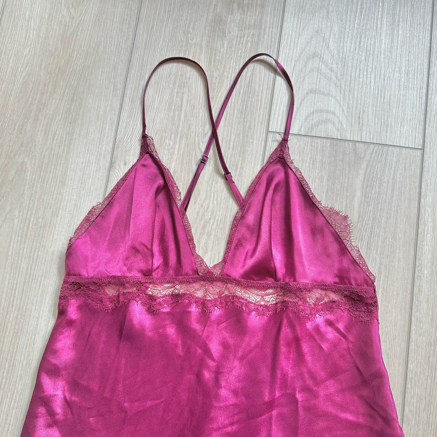 Victoria's Secret purple satin lace lingerie dress