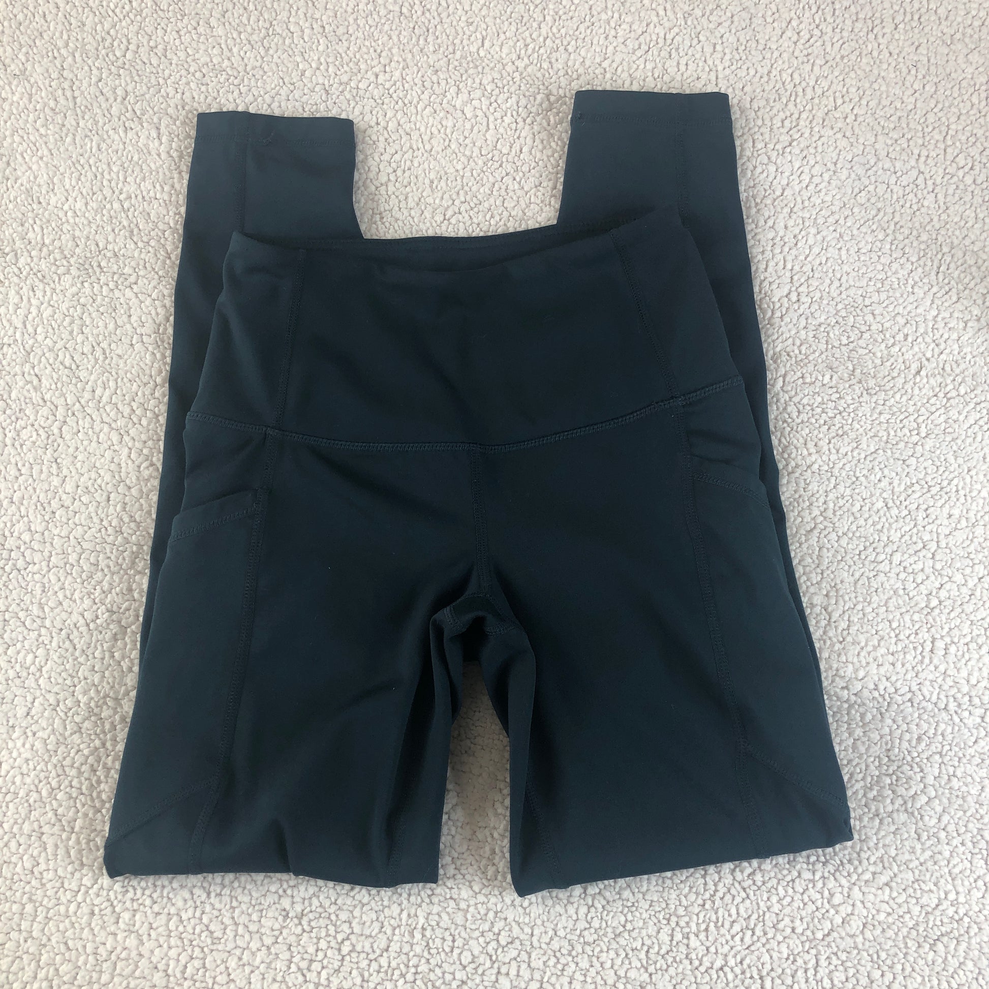 Yogalicious Lux teal green high waisted leggings ankle length